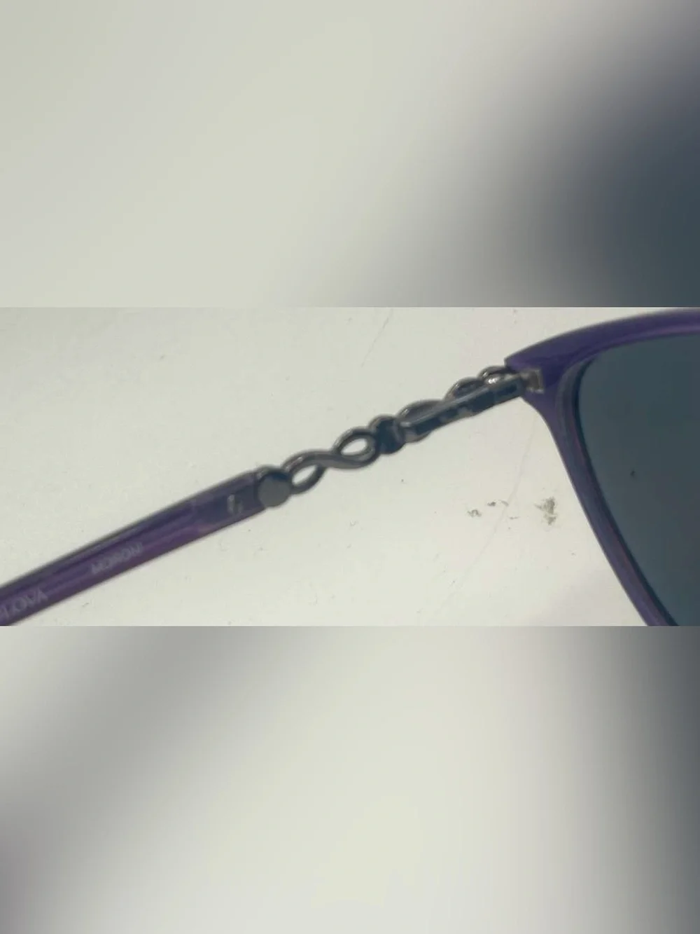 Bulova Moroni Purple Oval Sunglasses Frames Only